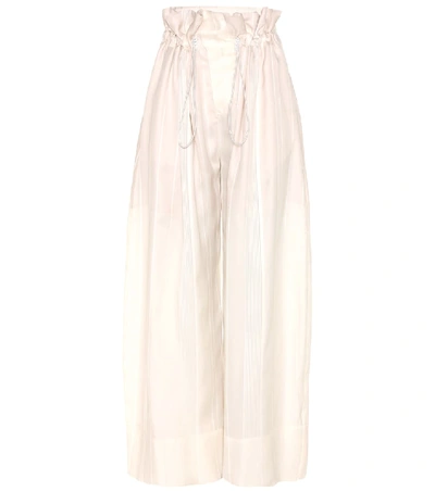 Stella Mccartney Silk Culottes In White