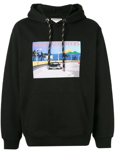 Wooyoungmi Weekend Lovers Hoodie In Black