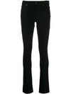 Joseph Nielson Pinstriped Stretch-jacquard Skinny Pants In Black