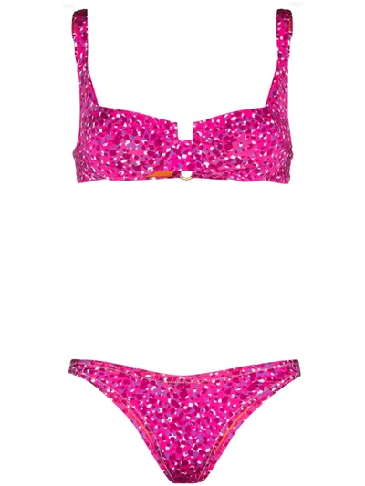 Reina Olga Brigitte Underwired Bikini Set In Pink