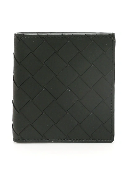 Bottega Veneta Weaved Classic Bifold Wallet In Black