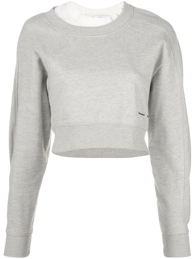Proenza Schouler White Label Layered Sweatshirt In Grey