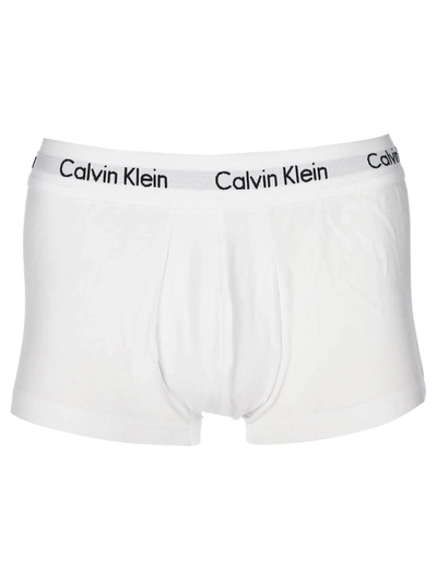 Calvin Klein Cotton Stretch Low-rise Cotton Trunks Pack Of Three In White