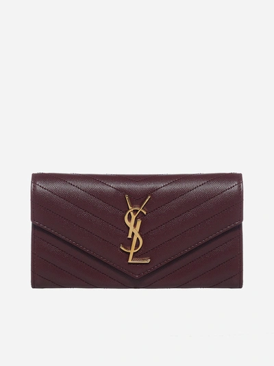 Saint Laurent Monogrammed Quilted Leather Wallet