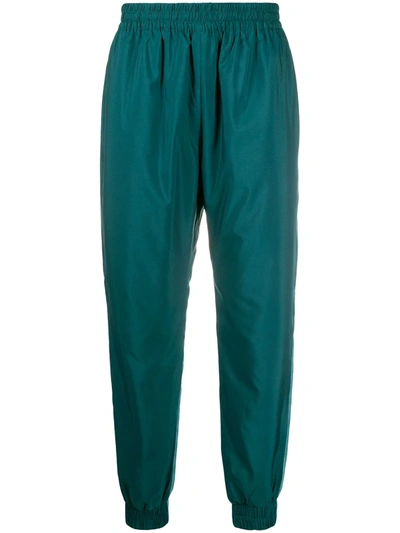 Kenzo Two-tone Tapered Track Pants In Green