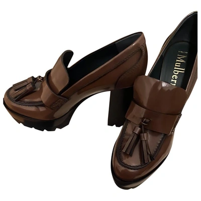 Pre-owned Mulberry Leather Heels In Brown