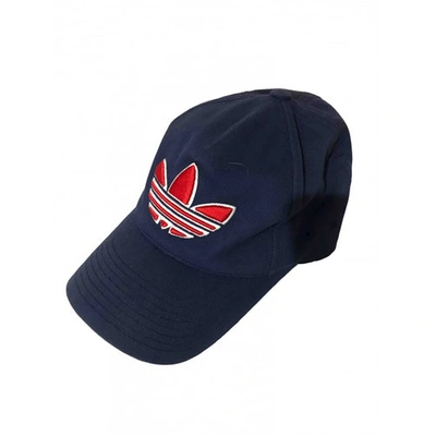 Pre-owned Adidas Originals Blue Cotton Hat & Pull On Hat