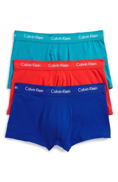 Calvin Klein 3-pack Stretch Cotton Low Rise Trunks | ModeSens
