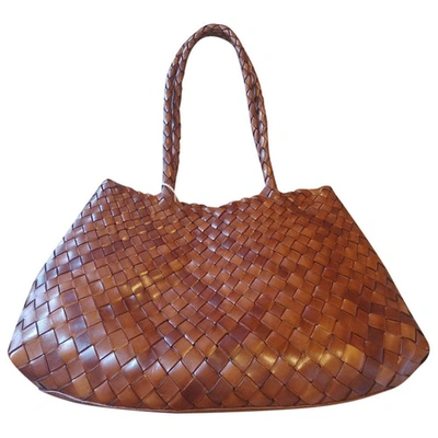 Pre-owned Dragon Diffusion Brown Leather Handbag