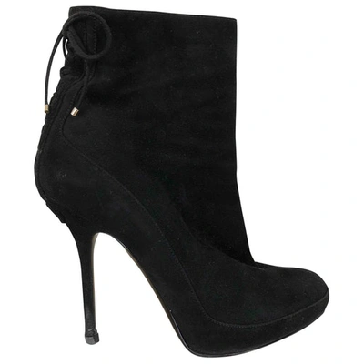 Pre-owned Dior Ankle Boots In Black