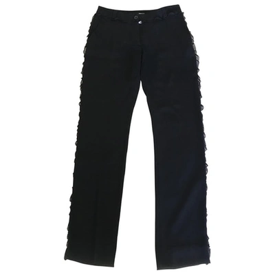 Pre-owned Dolce & Gabbana Straight Trousers In Black