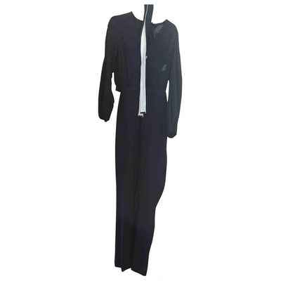 Pre-owned Elisabetta Franchi Silk Dress In Black