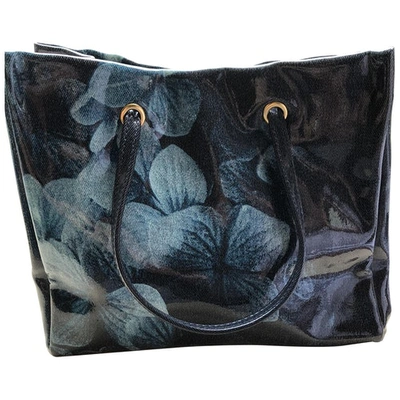 Pre-owned Roberto Cavalli Handbag In Turquoise