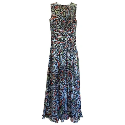 Pre-owned Matthew Williamson Silk Maxi Dress In Multicolour