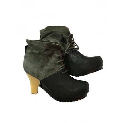 Pre-owned Jeffrey Campbell Leather Lace Up Boots In Other