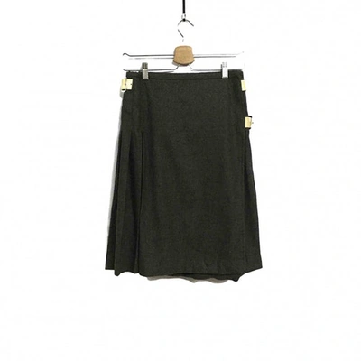 Pre-owned Margaret Howell Grey Wool Skirt
