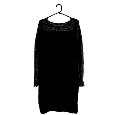 Pre-owned Eileen Fisher Black Cotton - Elasthane Dress