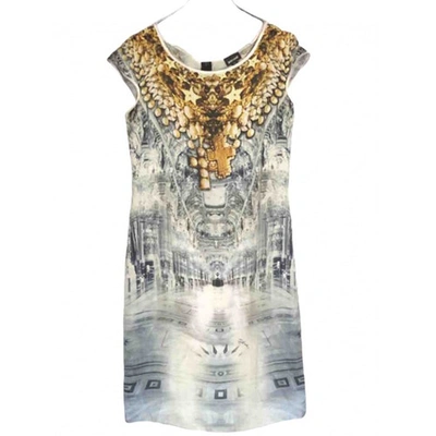 Pre-owned Just Cavalli Silk Mid-length Dress In Multicolour