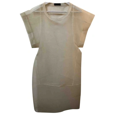 Pre-owned Costume National Mid-length Dress In Beige