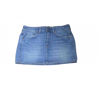 Pre-owned Mauro Grifoni Mini Skirt In Blue