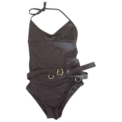 Pre-owned Burberry One-piece Swimsuit In Black