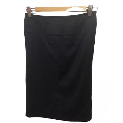 Pre-owned Reiss Wool Mid-length Skirt In Anthracite