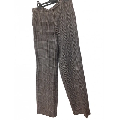 Pre-owned Armani Collezioni Wool Trousers