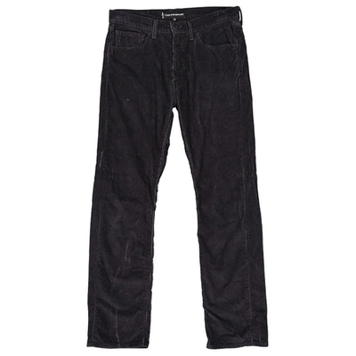 Pre-owned Levi's Velvet Straight Pants In Anthracite