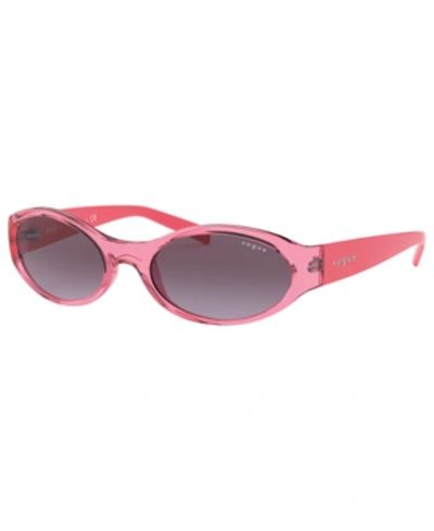 Vogue Eyewear Vogue Vo5315s Transparent Pink Sunglasses In Violet Gradient