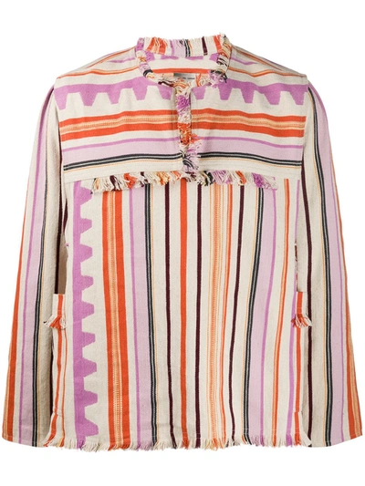 Isabel Marant Pilano Striped Shirt In Pink