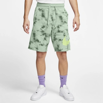 Nike Sportswear Festival Tie Dye Drawstring Shorts In Green