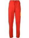 Kenzo Red 'pleated' Cigarette Pants