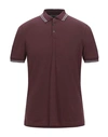 Brunello Cucinelli Polo Shirts In Cocoa