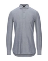 Boglioli Solid Color Shirt In Light Grey