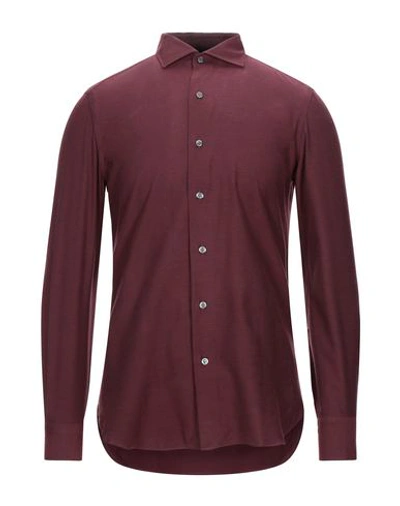 Boglioli Solid Color Shirt In Red