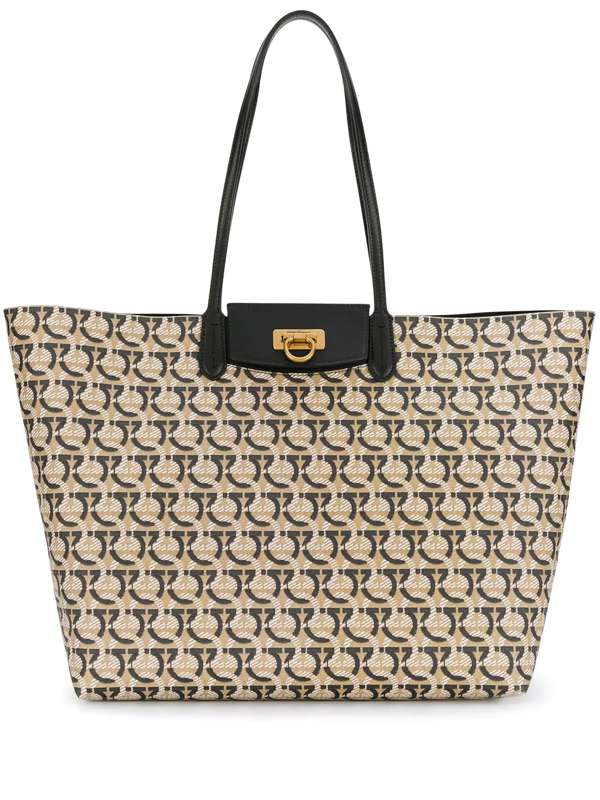ferragamo gancini tote bag