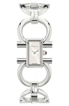 Ferragamo Double Gancini Stainless Steel Bracelet Watch