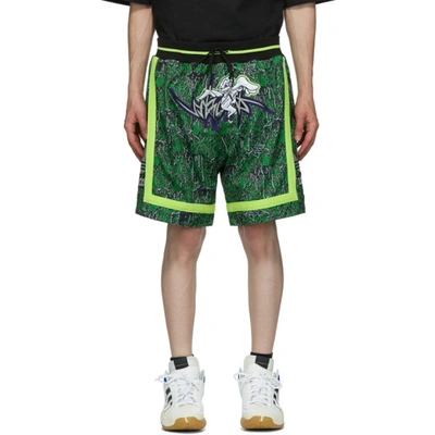 Sankuanz Reversible Black & Green Adidas Originals Edition Basketball Shorts