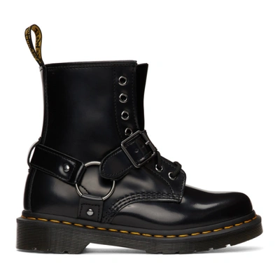Dr. Martens' 1460 Harness Boots In Black