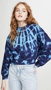 Agolde Balloon-sleeve Tie-dye Sweatshirt In Mosaic