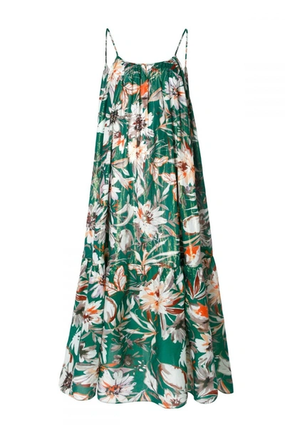 Aggi Dress Lea Summer Bouquet In Green