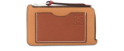 Loewe Card Holder In Light Caramel/pecan