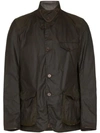 Barbour Beacon Sports Wax Jacket In Brown