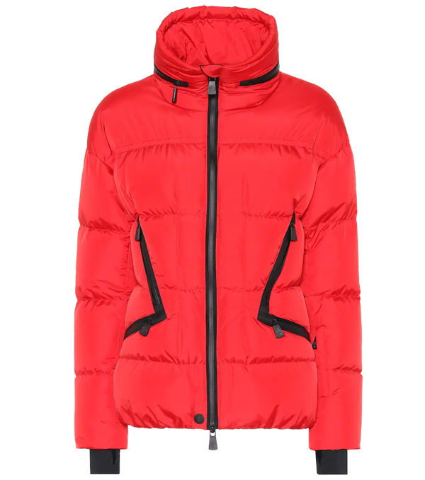 red moncler ski jacket