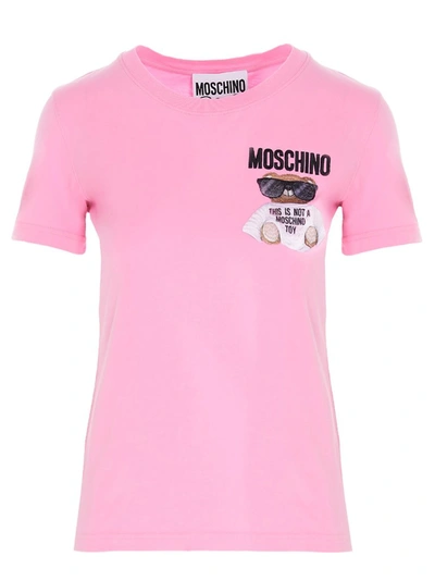 Moschino Teddy T-shirt In Pink