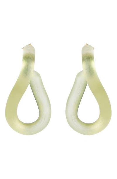 Alexis Bittar Future Antiquity Sculptural Lucite Earrings In Sage