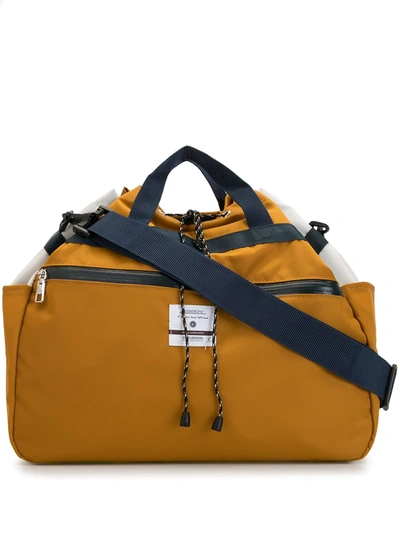 As2ov Twill Drawstring Shoulder Bag In Yellow