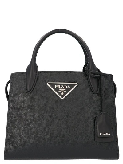 Prada Monochrome Bag In Black