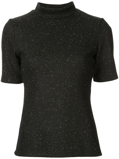 Acler Hogan Speckled Top In Black