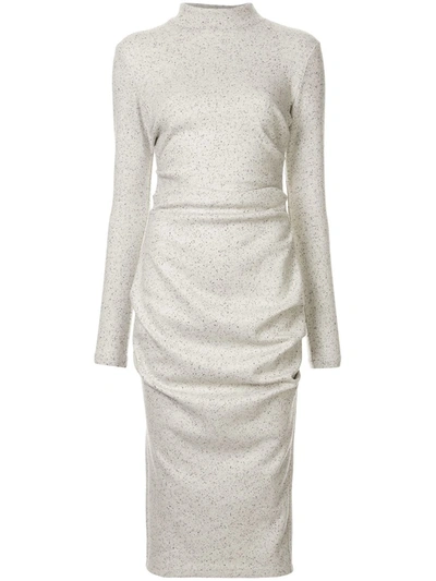 Acler Hogan Slim-fit Jumper Dress In Grey